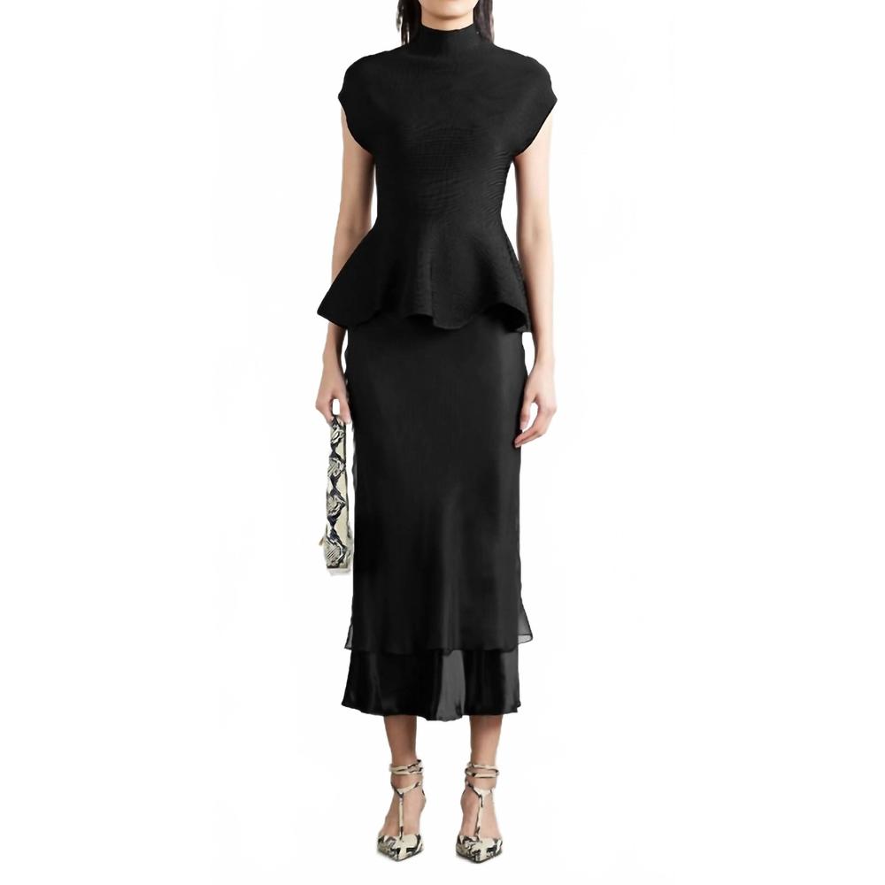 NEW KHAITE monina skirt in black - Picture 1 of 2